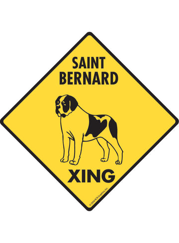 Saint Bernard Xing Sign or Sticker