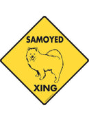Samoyed Xing Sign or Sticker