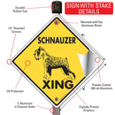 Schnauzer Xing (Crossing) Dog Signs or Sticker-4