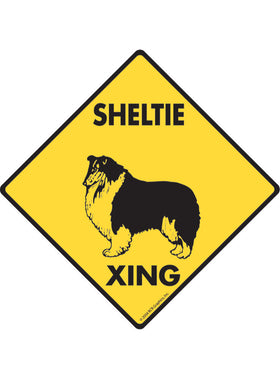Sheltie Xing Sign or Sticker