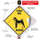 Shiba Inu Xing (Crossing) Dog Signs or Sticker-4