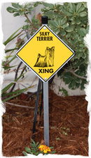 Silky Terrier Xing (Crossing) Dog Signs or Sticker-5