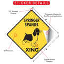 Springer Spaniel Xing (Crossing) Dog Signs or Sticker-2