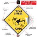 Tibetan Spaniel Xing (Crossing) Dog Signs or Sticker-4