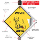 Westie Xing (Crossing) Dog Signs or Sticker-4