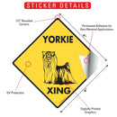 Yorkshire Terrier Xing (Crossing) Dog Signs or Sticker-2