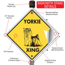 Yorkshire Terrier Xing (Crossing) Dog Signs or Sticker-4