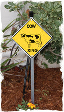 Cow Xing (Crossing) Animal Signs or Sticker-5