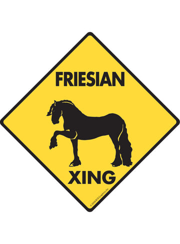 Friesian Xing Sign or Sticker