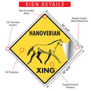 Hanoverian Xing (Crossing) Horse Signs or Sticker-3