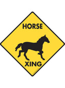 Horse Xing Sign or Sticker