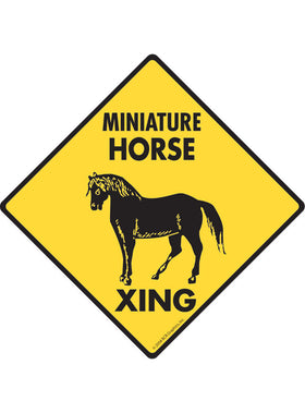 Miniature Horse Xing Sign or Sticker