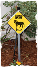 Miniature Horse Crossing Aluminum Sign or Vinyl Sticker - Weatherproof Novelty-5