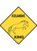 Icelandic Xing Sign or Sticker