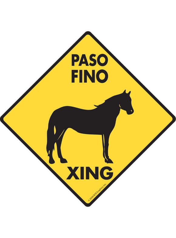 Paso Fino Xing Sign or Sticker