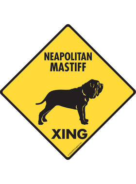 Neapolitan Mastiff Xing Sign or Sticker