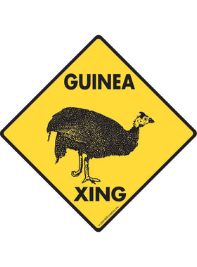 Guinea Xing Sign or Sticker