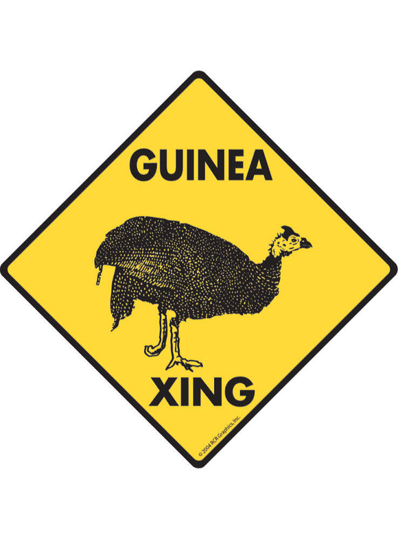 Guinea Xing Sign or Sticker
