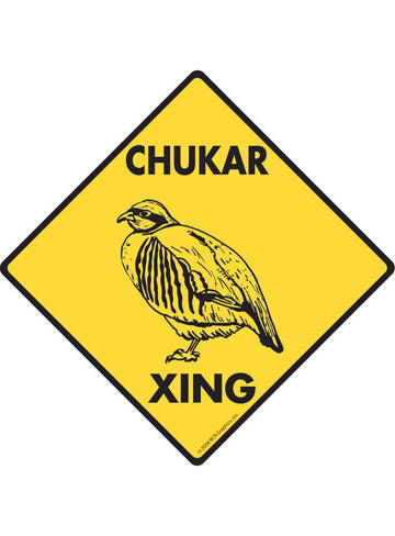 Chukar Xing Sign or Sticker