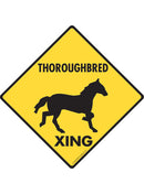 Thoroughbred Xing Sign or Sticker