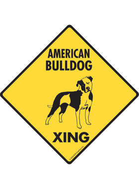 American Bulldog Xing Sign or Sticker
