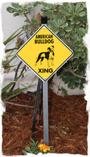 American Bulldog Xing (Crossing) Dog Signs or Sticker-5