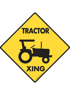 Tractor Xing Sign or Sticker