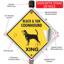 Black & Tan Coonhound Xing (Crossing) Dog Signs or Sticker-4