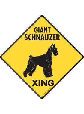Giant Schnauzer Xing Sign or Sticker