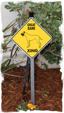 Great Dane Xing (Crossing) Dog Signs or Sticker-5
