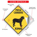 Presa Canario Xing (Crossing) Dog Signs or Sticker-3
