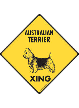 Australian Terrier Xing Sign or Sticker