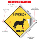 Beauceron Xing (Crossing) Dog Signs or Sticker-3