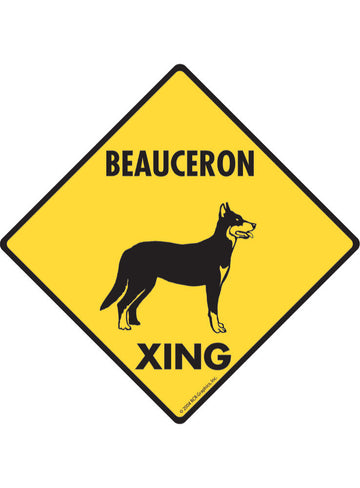 Beauceron Xing Sign or Sticker