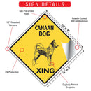 Canaan Dog Xing (Crossing) Signs or Sticker-3