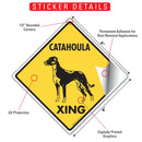 Catahoula Xing (Crossing) Dog Signs or Sticker-2