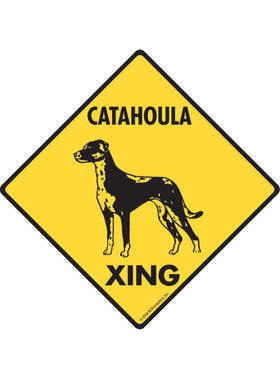 Catahoula Xing Sign or Sticker