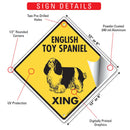 English Toy Spaniel Xing (Crossing) Dog Signs or Sticker-3