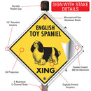 English Toy Spaniel Xing (Crossing) Dog Signs or Sticker-4