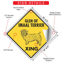 Glen of Imaal Terrier Xing (Crossing) Dog Signs or Sticker-3