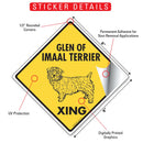 Glen of Imaal Terrier Xing (Crossing) Dog Signs or Sticker-2