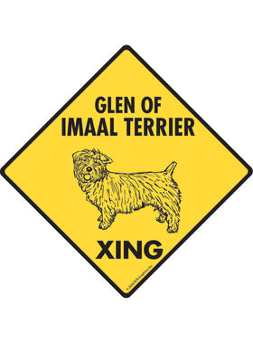 Glen of Imaal Terrier Xing Sign or Sticker