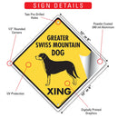 Greater Swiss Mountain Dog Xing Signs or Sticker-3