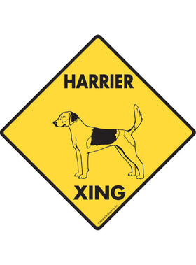 Harrier Xing Sign or Sticker