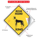 Ibizan Hound Xing (Crossing) Dog Signs or Sticker-2