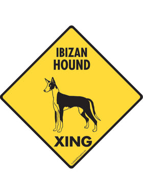 Ibizan Hound Xing Sign or Sticker
