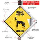 Ibizan Hound Xing (Crossing) Dog Signs or Sticker-4
