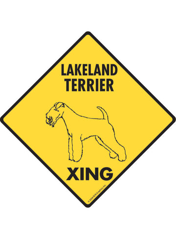 Lakeland Terrier Xing Sign or Sticker