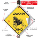 Lowchen Xing (Crossing) Dog Signs or Sticker-4