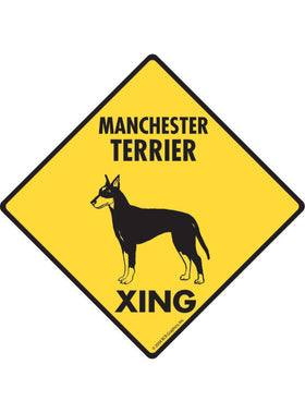 Manchester Terrier Xing Sign or Sticker